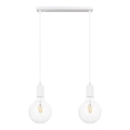 Підвісна люстра MIROS 2xE27/60W/230V білий
