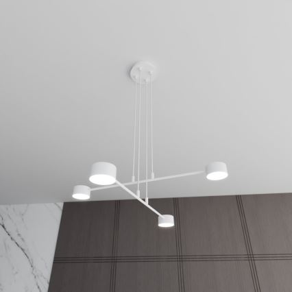 Підвісна люстра MODUS 4xGX53/10W/230V білий