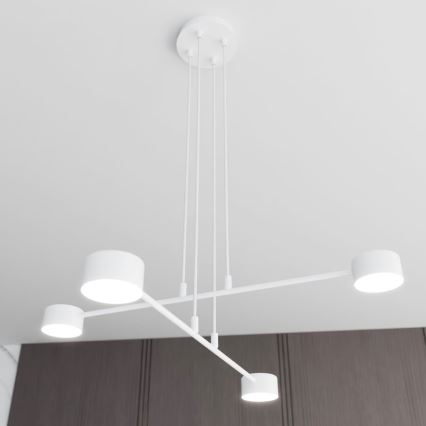 Підвісна люстра MODUS 4xGX53/10W/230V білий