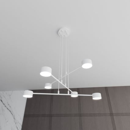 Підвісна люстра MODUS 6xGX53/10W/230V білий