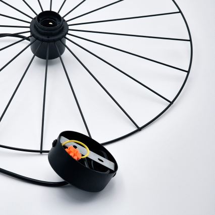 Підвісна люстра MONTANA 1xE27/15W/230V діаметр 45 см чорний