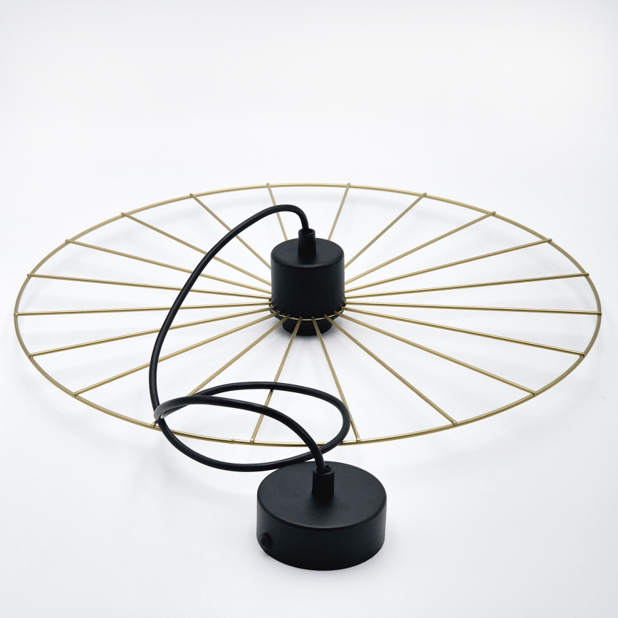 Підвісна люстра MONTANA 1xE27/15W/230V діаметр 45 см золотий/чорний