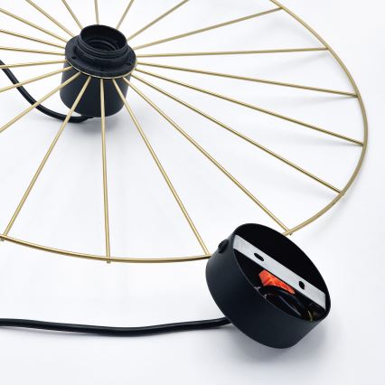 Підвісна люстра MONTANA 1xE27/15W/230V діаметр 45 см золотий/чорний