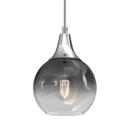 Підвісна люстра MONTE 1xE27/60W/230V діаметр 15 см матовий хром