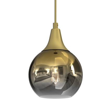 Підвісна люстра MONTE 1xE27/60W/230V діаметр 15 см золотий