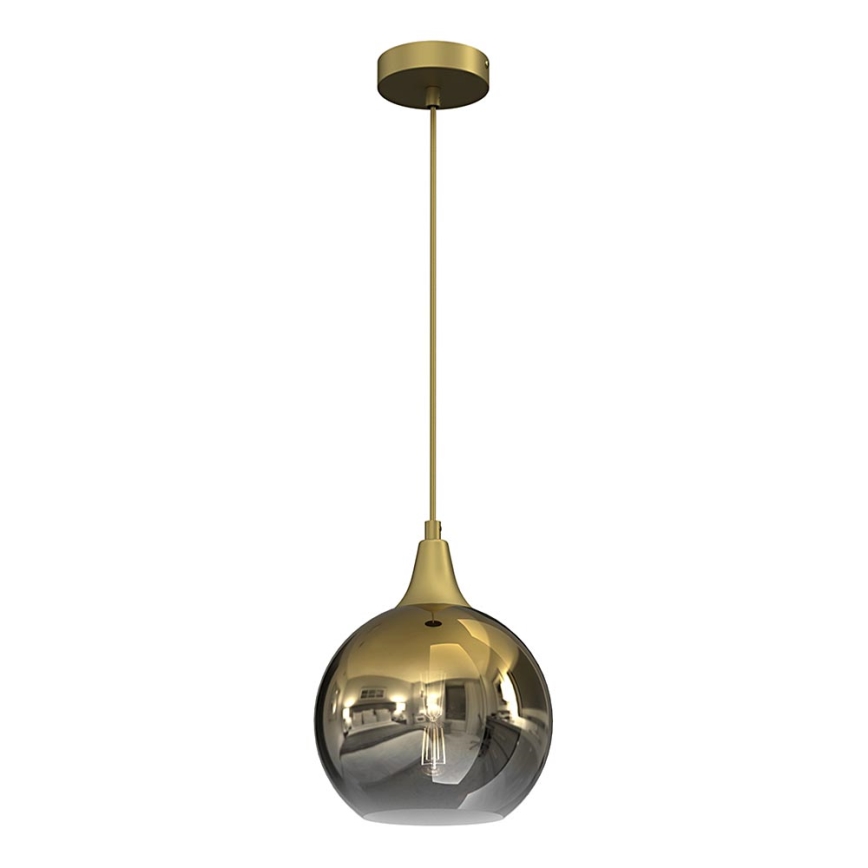 Підвісна люстра MONTE 1xE27/60W/230V діаметр 20 cm золотий