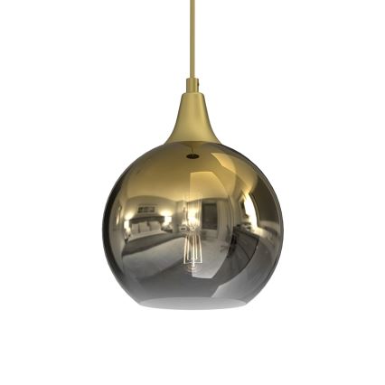 Підвісна люстра MONTE 1xE27/60W/230V діаметр 20 cm золотий