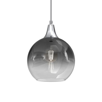 Підвісна люстра MONTE 1xE27/60W/230V діаметр 20 см матовий хром