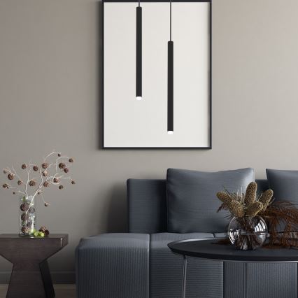 Підвісна люстра MONZA 1xG9/8W/230V чорний