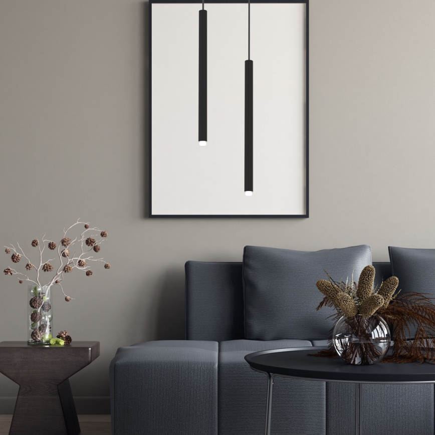 Підвісна люстра MONZA 1xG9/8W/230V чорний