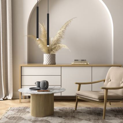 Підвісна люстра MONZA 1xG9/8W/230V чорний