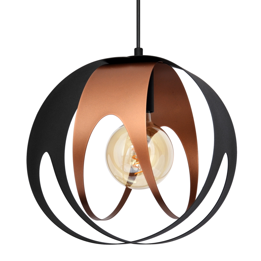 Підвісна люстра MOONLIGHT 1xE27/15W/230V чорний/мідний