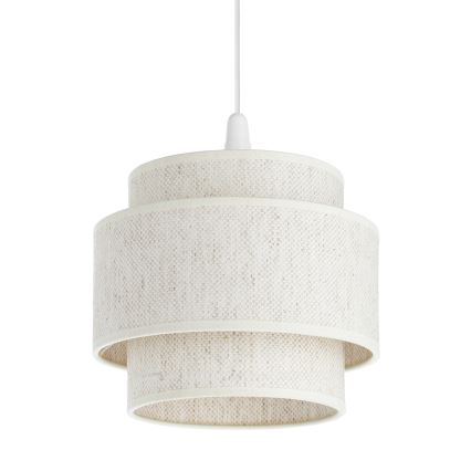 Підвісна люстра на шнурі BOHO 1xE27/60W/230V, діам. 20 см, біла