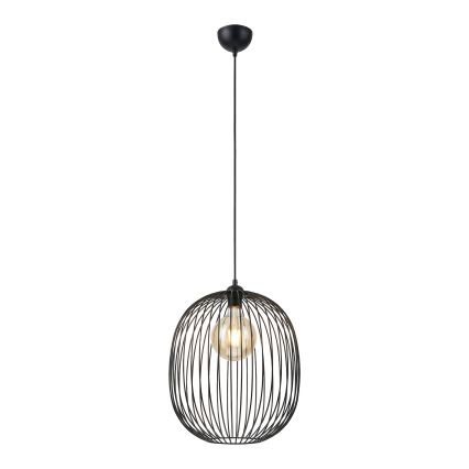 Підвісна люстра на шнурі DESTELLO 1xE27/15W/230V діаметр 32 см чорна