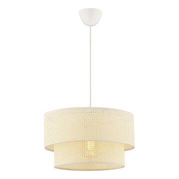 Підвісна люстра на шнурі ECHO, 1xE27/60W/230V, кремова