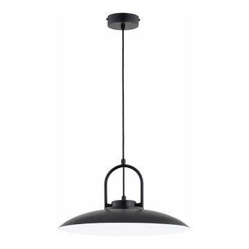 Підвісна люстра на шнурі HATTORI 1xE27/15W/230V чорна