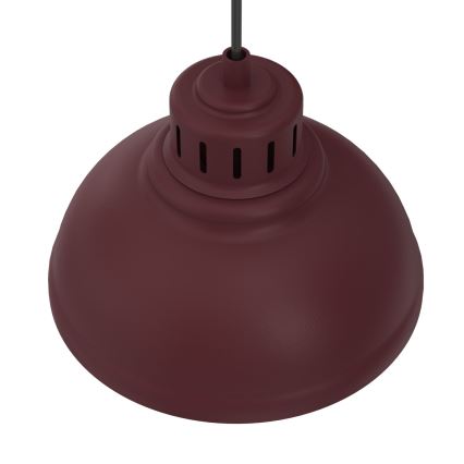 Підвісна люстра на шнурі SVEN 2xE27/15W/230V бордова