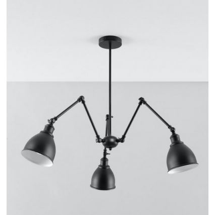 Підвісна люстра на штанзі STARK SHADE 3xE27/60W/230V
