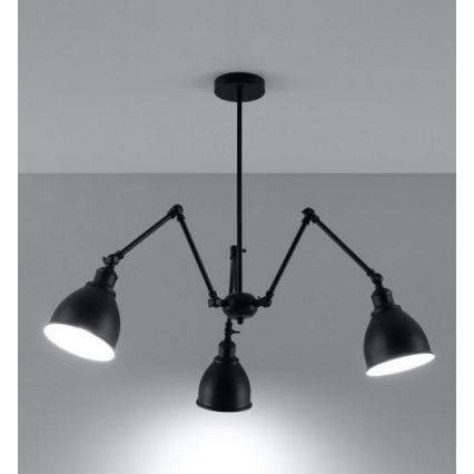 Підвісна люстра на штанзі STARK SHADE 3xE27/60W/230V