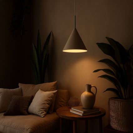 Підвісна люстра на тросі CAPITAL 1xGX53/15W/230V, діам. 32 см, бежева