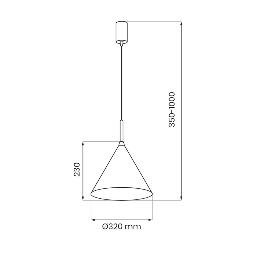 Підвісна люстра на тросі CAPITAL 1xGX53/15W/230V, діам. 32 см, бежева