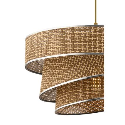 Підвісна люстра на тросі COUPER 1xE27/60W/230V коричнева/глянцевий хром