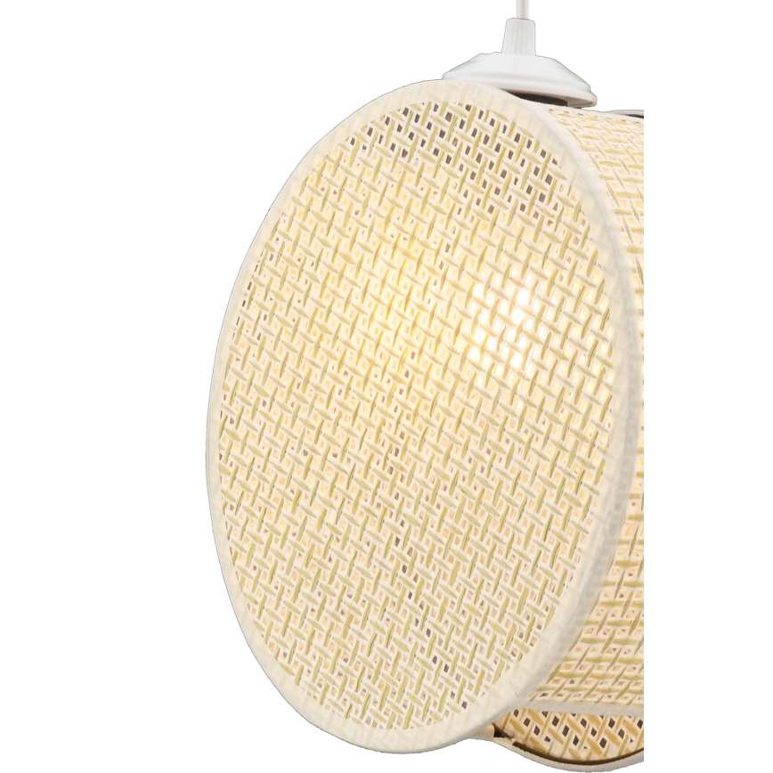 Підвісна люстра на тросі DRUM 1xE27/60W/230V кремова