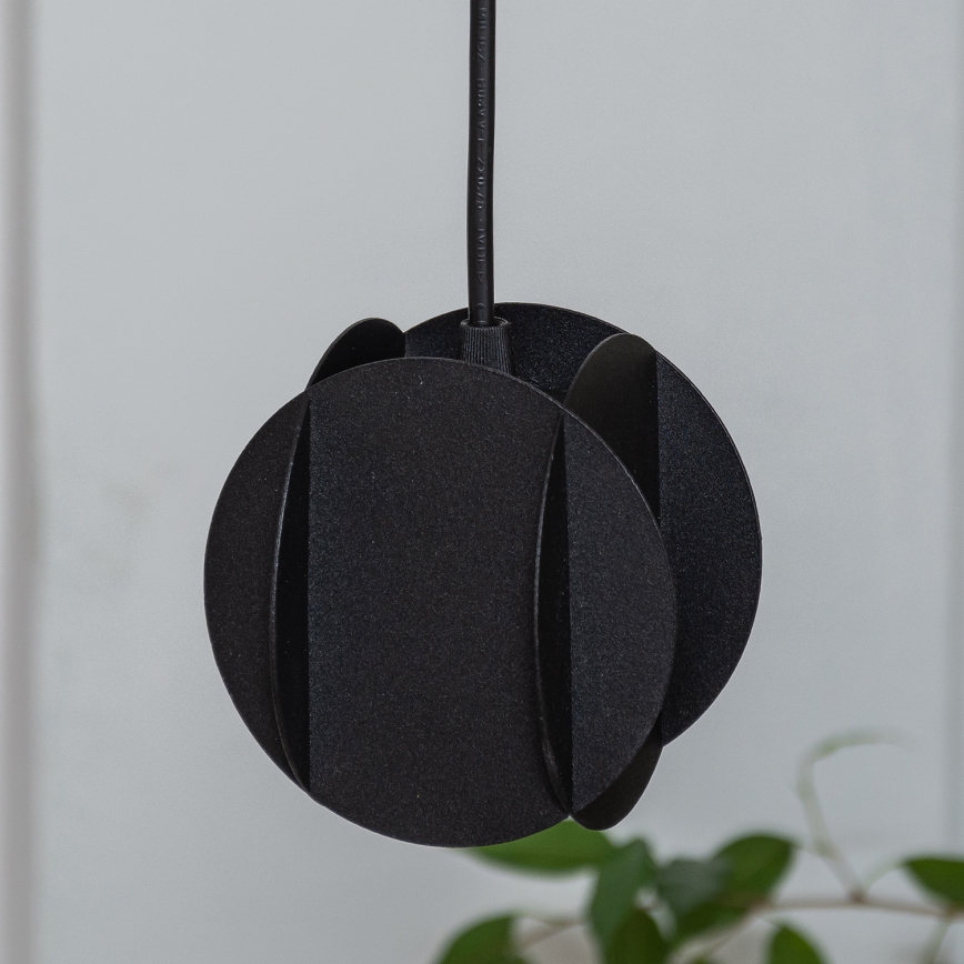 Підвісна люстра на тросі GAMBIT 1xGU10/10W/230V чорна