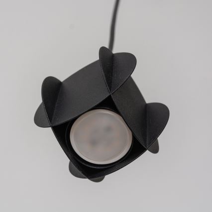 Підвісна люстра на тросі GAMBIT 1xGU10/10W/230V чорна