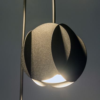 Підвісна люстра на тросі GAMBIT 4xGU10/10W/230V чорна