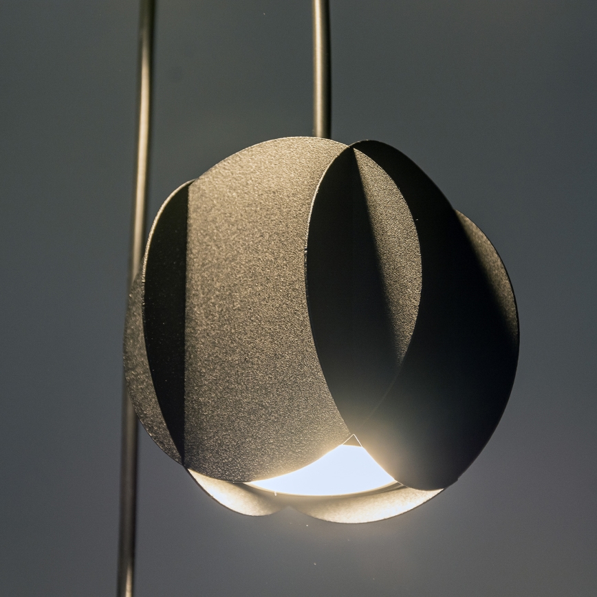 Підвісна люстра на тросі GAMBIT 4xGU10/10W/230V чорна