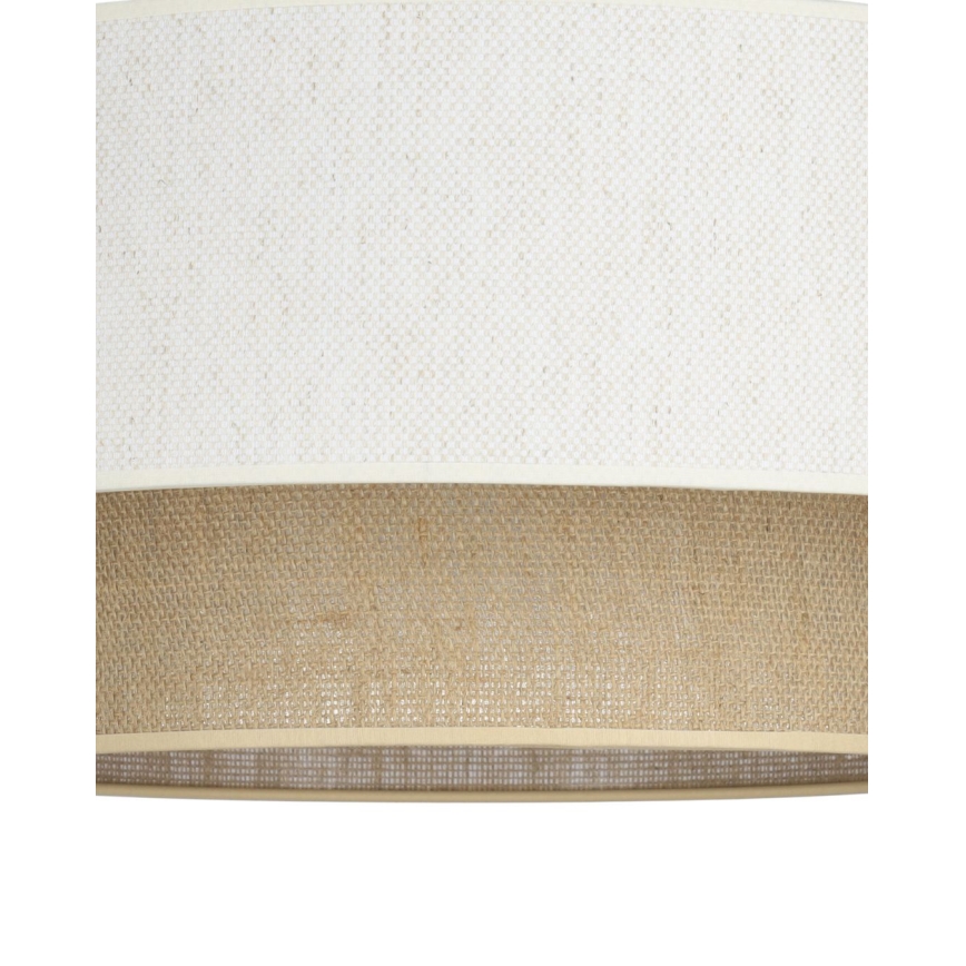 Підвісна люстра на тросі NATIA 1xE27/60W/230V, діаметр 45 см, біла/коричнева