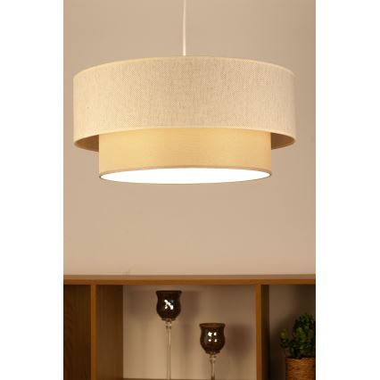 Підвісна люстра на тросі NATIA 1xE27/60W/230V, діаметр 45 см, кремова