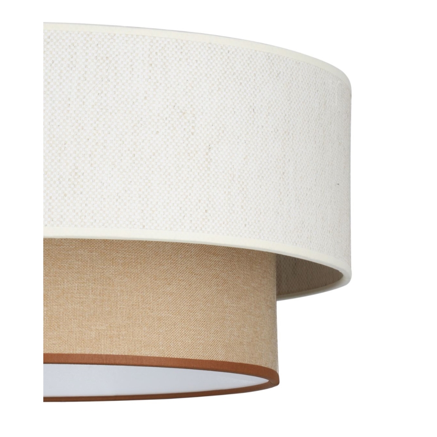 Підвісна люстра на тросі NATIA 1xE27/60W/230V Ø 45 см біла/коричнева