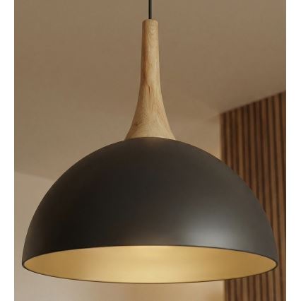 Підвісна люстра на тросі NAUTICA 1xGX53/12W/230V чорна
