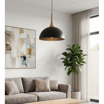 Підвісна люстра на тросі NAUTICA 1xGX53/12W/230V чорна