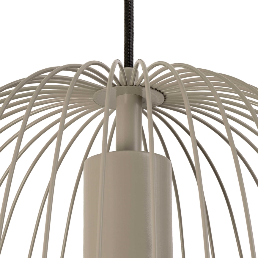 Підвісна люстра на тросі OVELLA 1xE27/15W/230V, діаметр 36 см, бежева