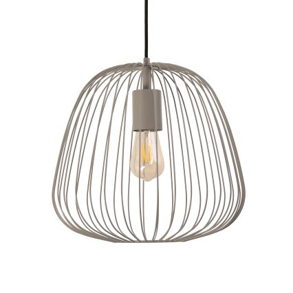 Підвісна люстра на тросі OVELLA 1xE27/15W/230V, діаметр 36 см, бежева