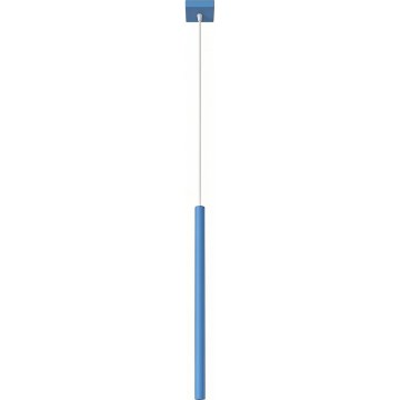 Підвісна люстра на тросі PASTELO 1xG9/8W/230V синя