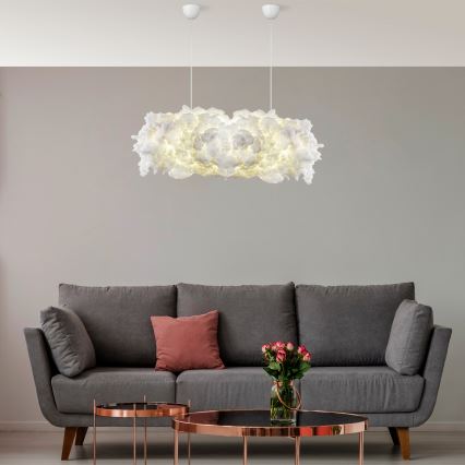 Підвісна люстра на тросі SERENE 2xE27/40W/230V біла