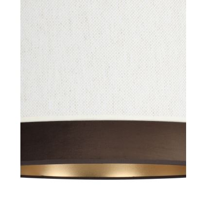 Підвісна люстра NATIA на тросі 1xE27/60W/230V, діам. 45 см, біла/коричнева