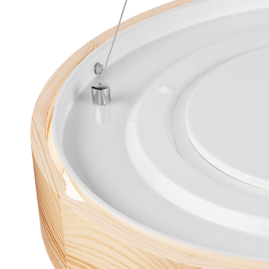 Підвісна люстра NATURAL 3xE27/60W/230V ø 47 см сосна