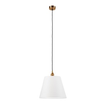 Підвісна люстра NELLY 1xE27/60W/230V білий/мідний