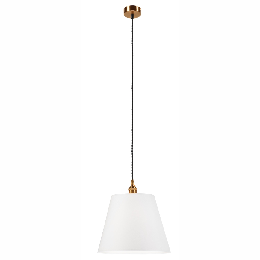 Підвісна люстра NELLY 1xE27/60W/230V білий/мідний