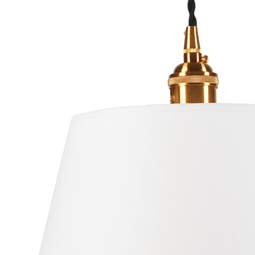 Підвісна люстра NELLY 1xE27/60W/230V білий/мідний