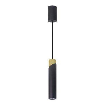 Підвісна люстра NEO 1xGU10/8W/230V чорний/золотистий
