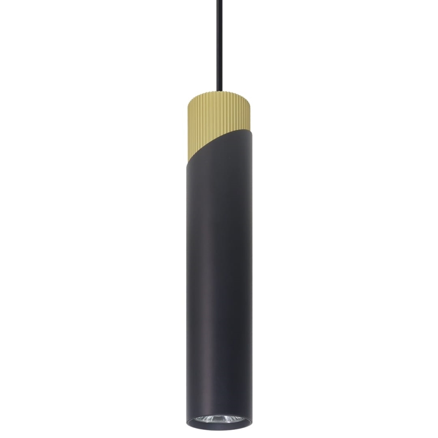 Підвісна люстра NEO 1xGU10/8W/230V чорний/золотистий
