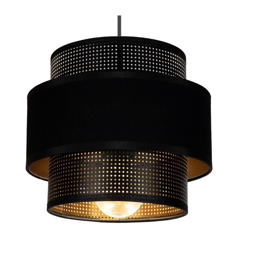 Підвісна люстра NESS 1xE27/60W/230V чорний