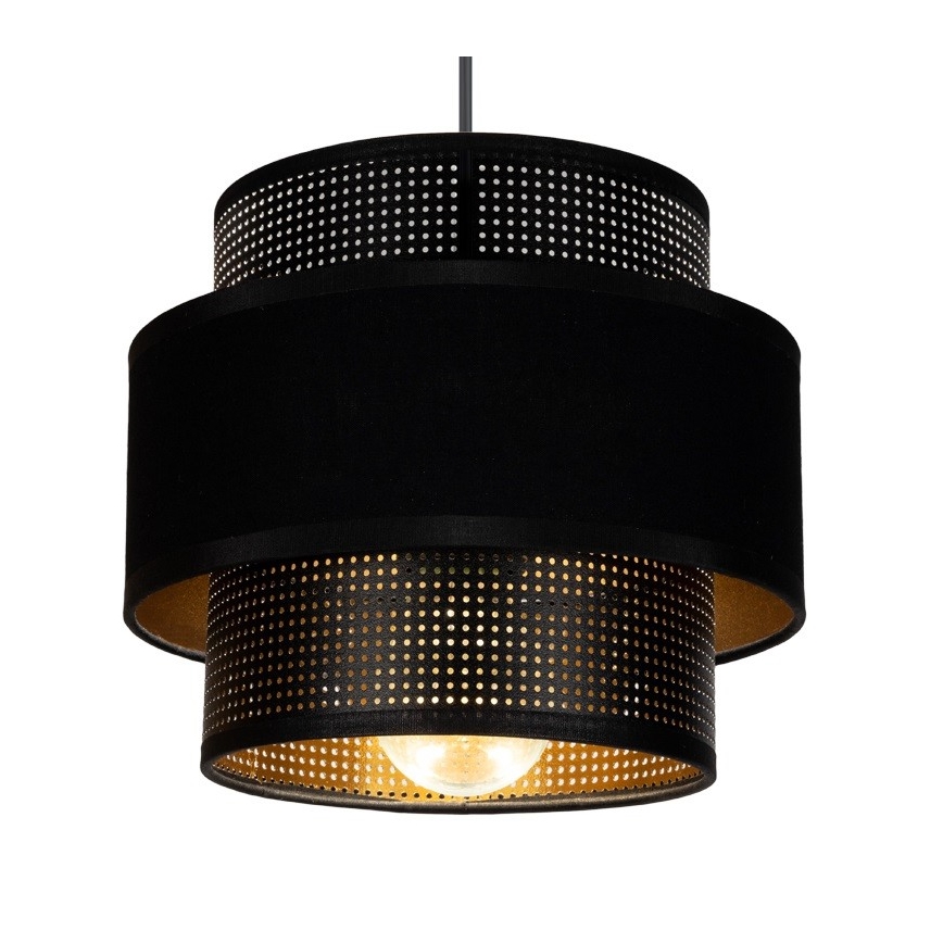 Підвісна люстра NESS 2xE27/60W/230V чорний