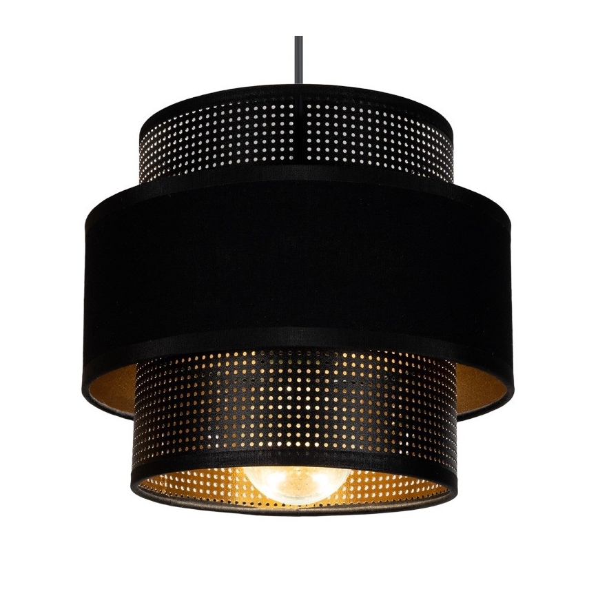 Підвісна люстра NESS 2xE27/60W/230V діаметр 30 см чорний